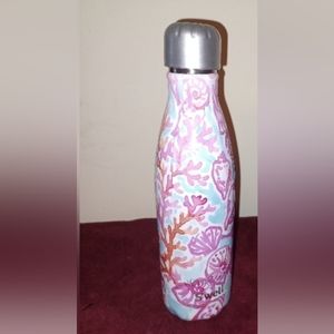 Lilly Pulitzer Swell Shells n seahorse 17 oz SS water bottle (030323A)